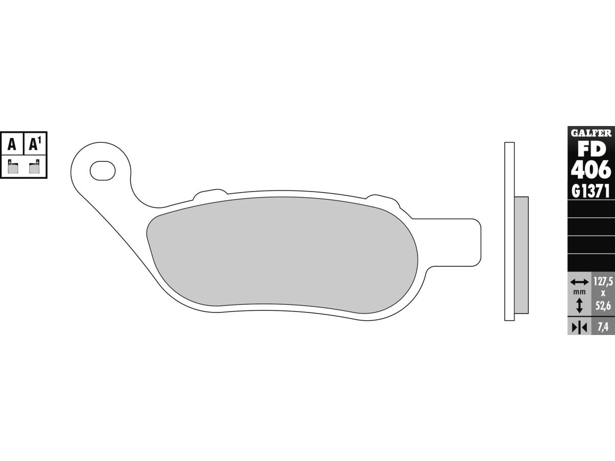 Galfer Sintered G1371 Brake Pads Sinter Rear Galfer Default Title