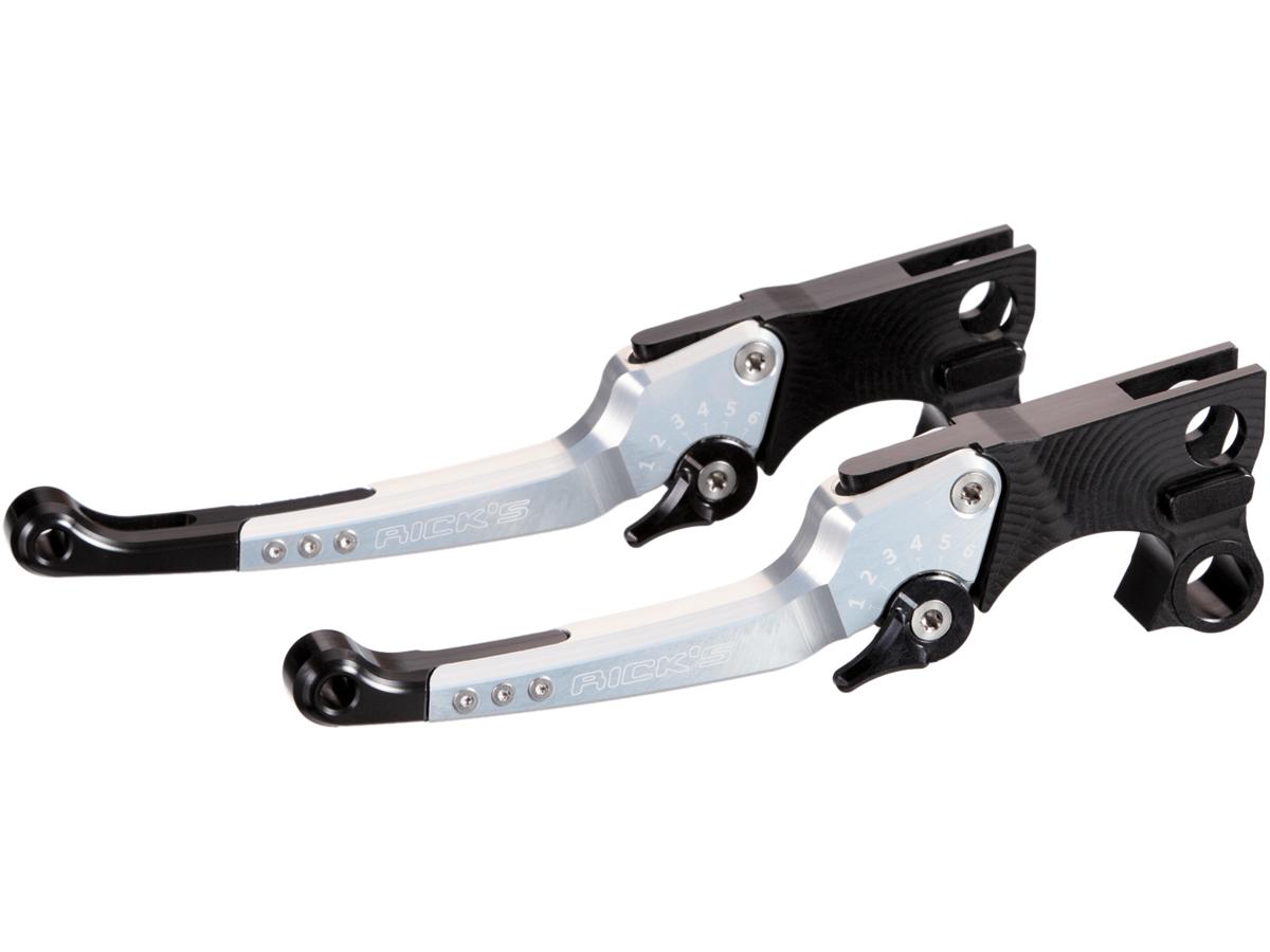 Ricks Motorcycles Good Guys Adjustable Brake And Clutch Lever Kit Black Silver Anodized Hydraulic Clutch Ricks Motorcycles Default Title