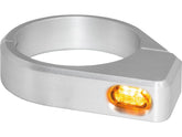 Heinz Bikes Zc Line Micro Led Turn Signal Silver Anodized Smoke Led Heinz Bikes Default Title