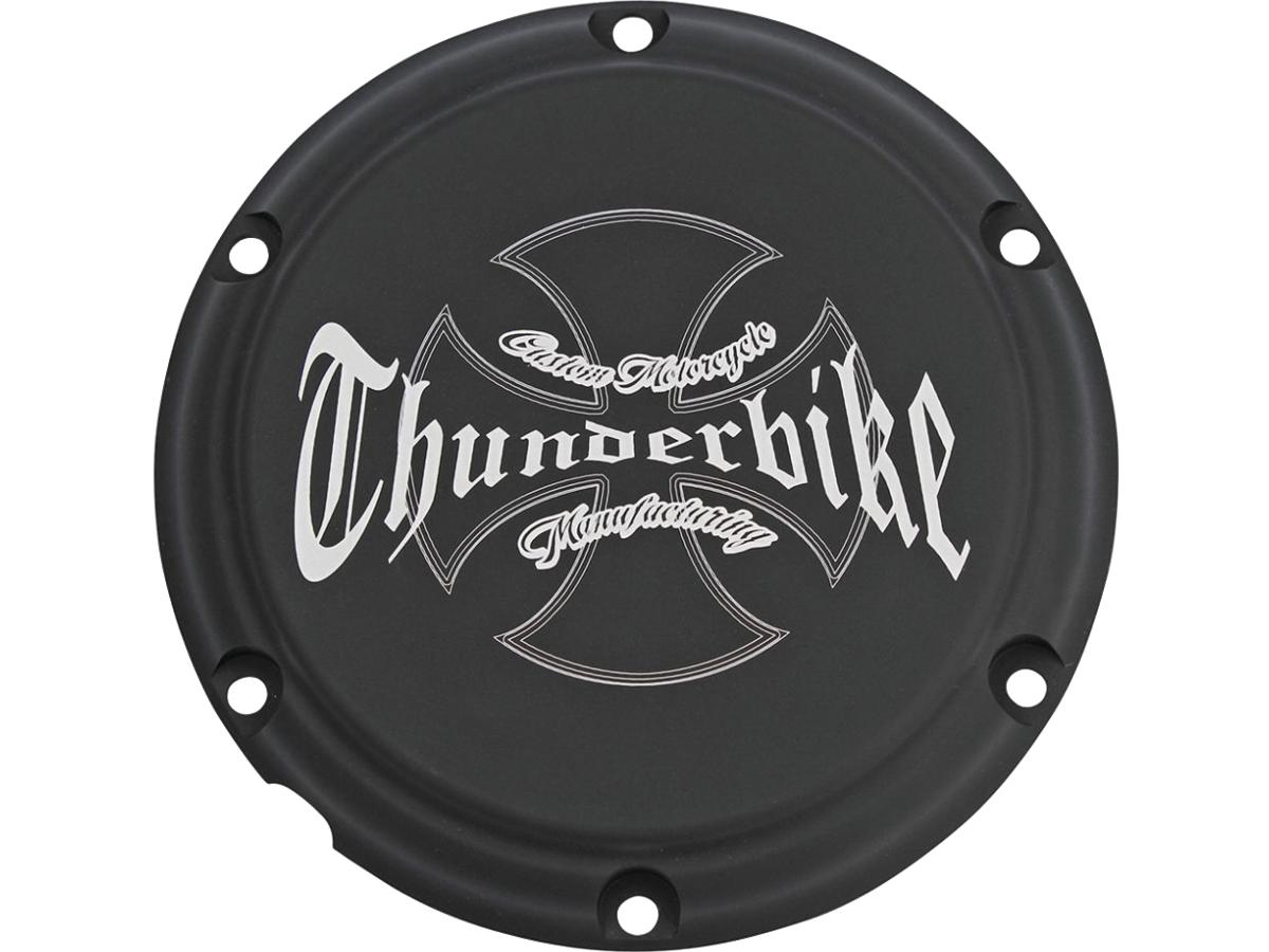 Thunderbike "Thunderbike" Clutch Cover 6 Hole, With Thunderbike Logo Bi Color Anodized Thunderbike Default Title