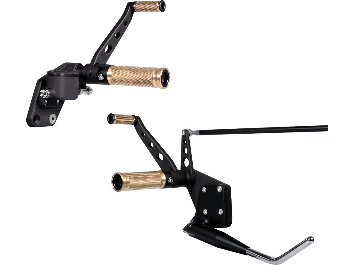 Thunderbike Forward Control Kit For Softail Base Brass With Side Stand Black Thunderbike Default Title