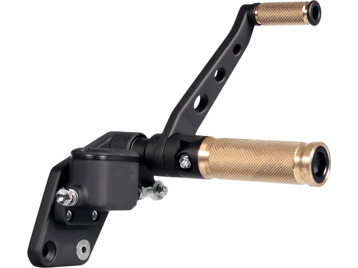 Thunderbike Forward Control Kit For Softail Base Brass With Side Stand Black Thunderbike