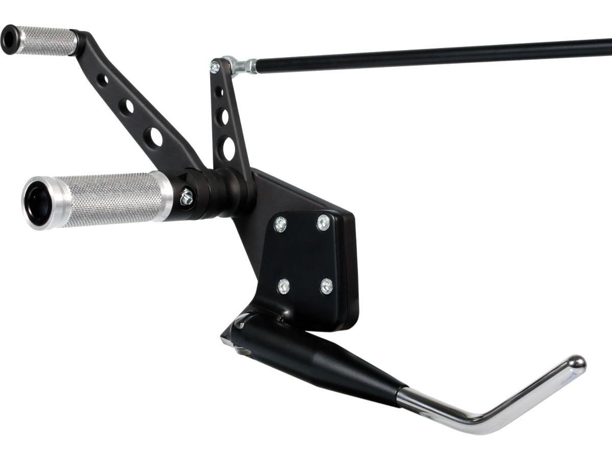 Thunderbike Forward Control Kit For Softail Base Alu With Side Stand Black Thunderbike
