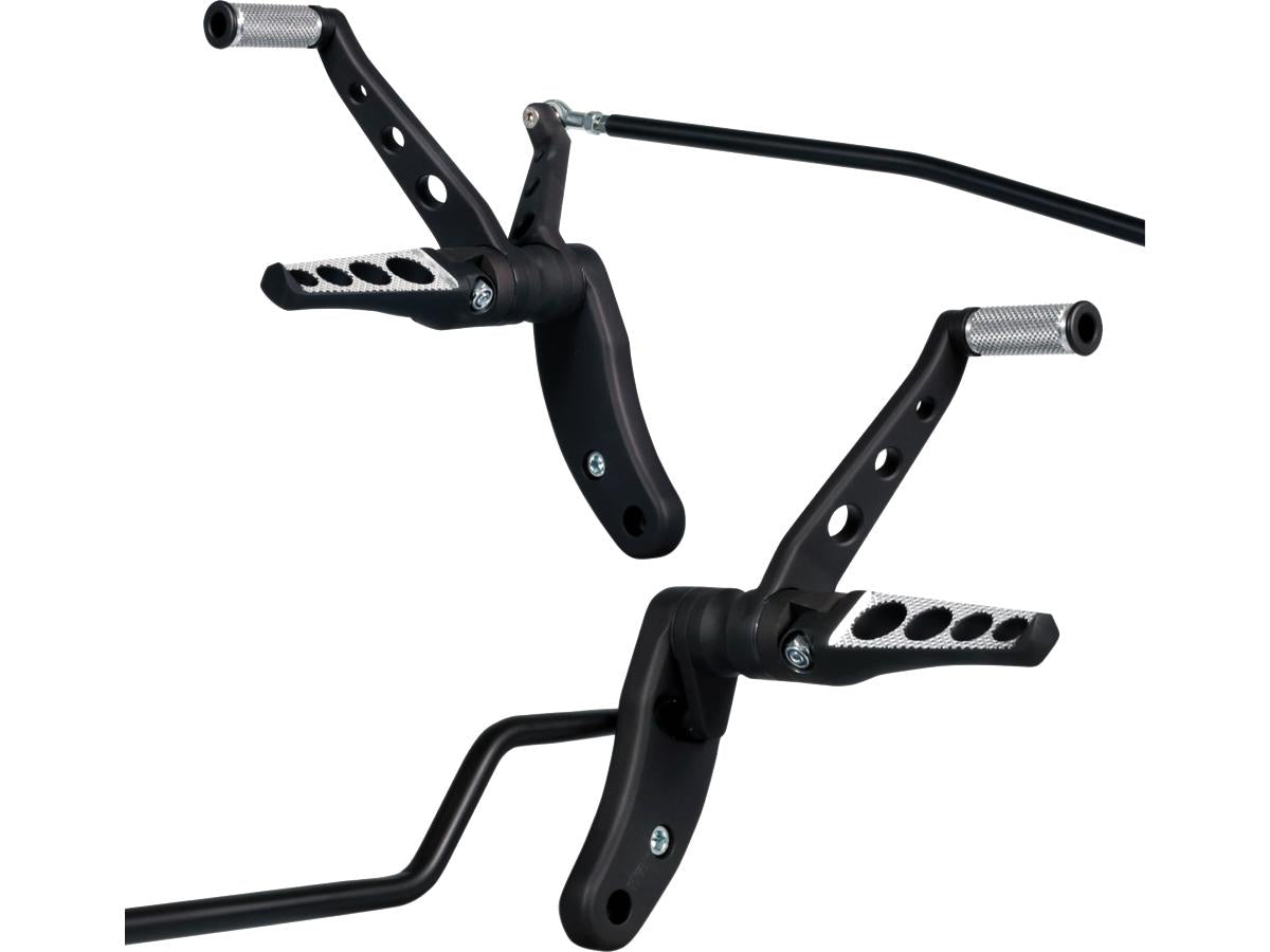 Thunderbike Forward Control Kit For Dyna Drilled, Standard Forward Black Thunderbike Default Title