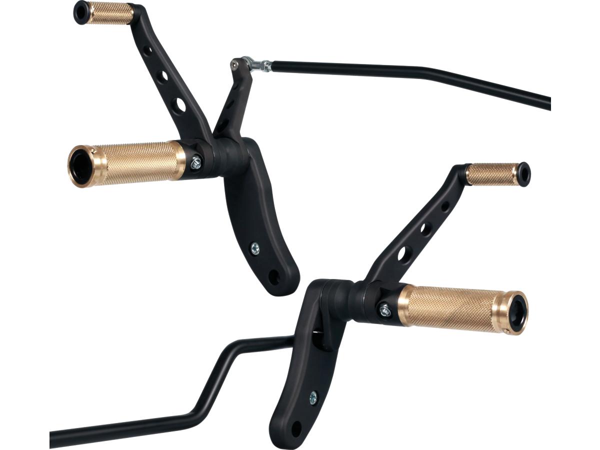 Thunderbike Forward Control Kit For Dyna Base Brass, Short Forward ( 32 Mm) Black Thunderbike Default Title