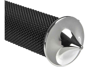 Thunderbike Spike Base Grip And Footpeg Toppers Aluminium Polished Thunderbike
