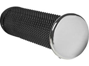 Thunderbike Smooth Base Grip And Footpeg Toppers Aluminium Polished Thunderbike