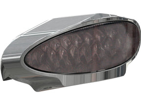 Thunderbike Inside Plate Oval Mini Led Taillight Without Mounting Bracket Aluminium Polished Tinted Led Thunderbike Default Title