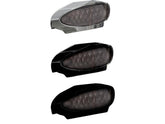 Thunderbike Inside Plate Oval Mini Led Taillight Without Mounting Bracket Black Satin Tinted Led Thunderbike Default Title