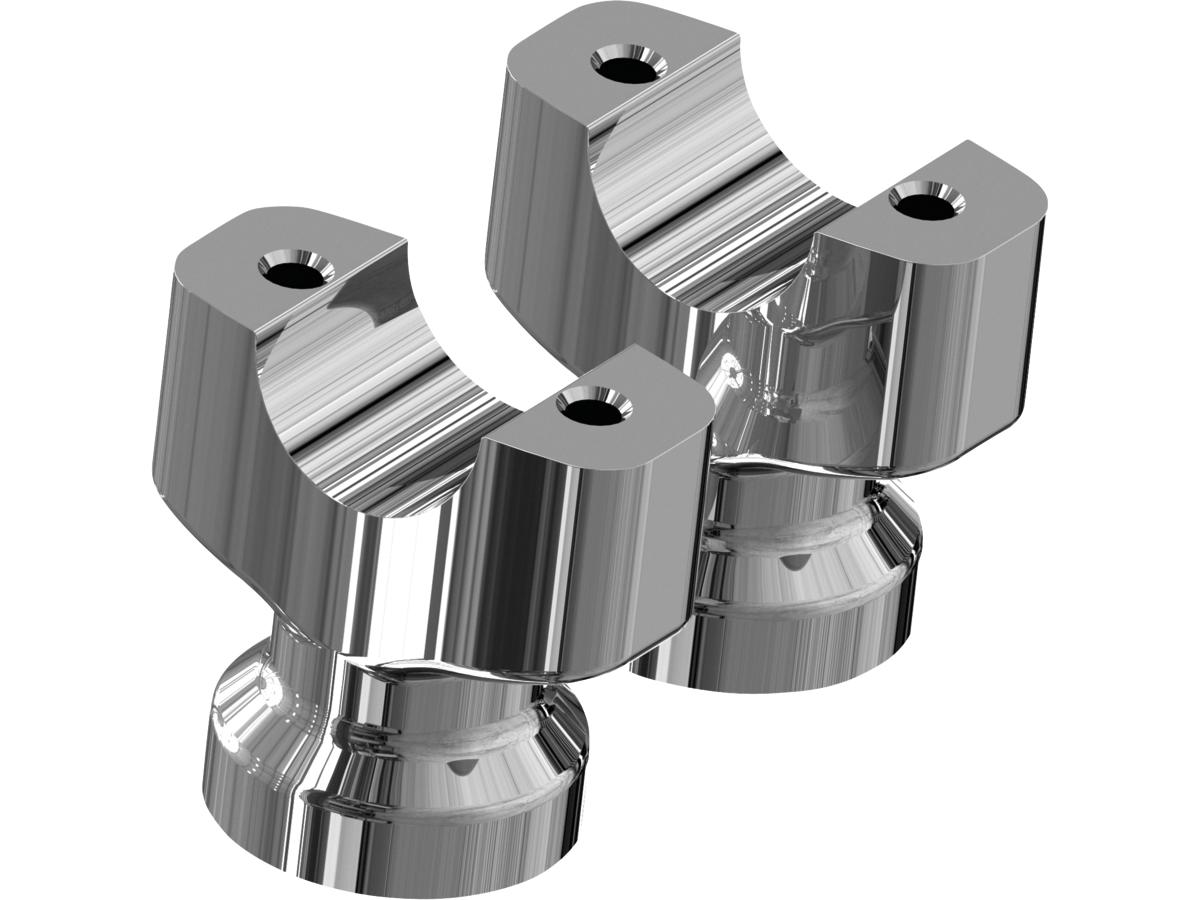 Thunderbike Tc Breakout Flat Riser For Breakout Models Straight Up, Height 63 Mm Chrome 1 1/4" Thunderbike Default Title