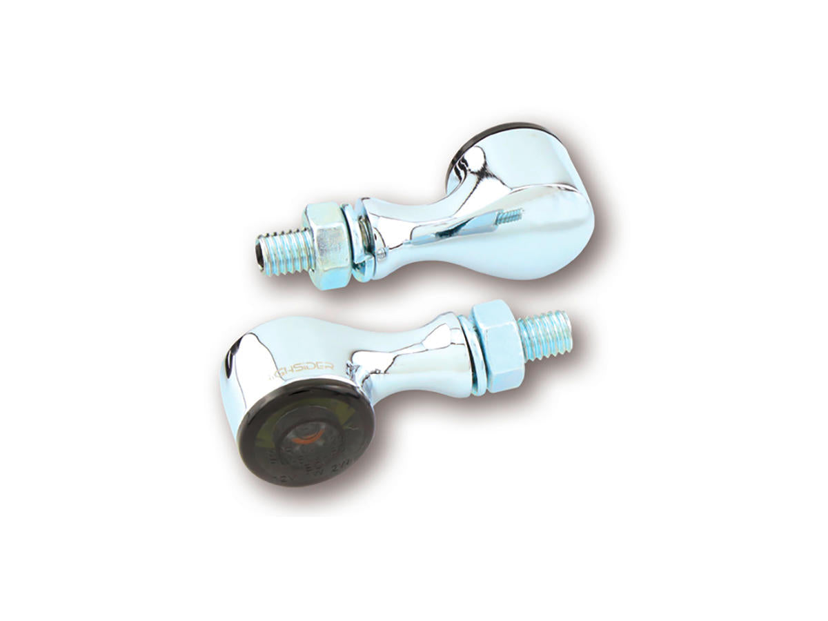 Highsider Apollo Classic Led Turn Signal/Position Light Smoke Lens Chrome Smoke Led Highsider