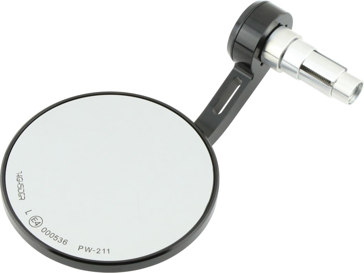 Highsider Conero Bar End Mirror 118 Mm Stem Black, Anodized Highsider