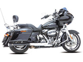 Falcon Double Groove Slip On Mufflers Black Satin Falcon Default Title