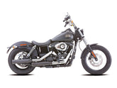 Falcon Double Groove Slip On Mufflers Black Satin Falcon Default Title