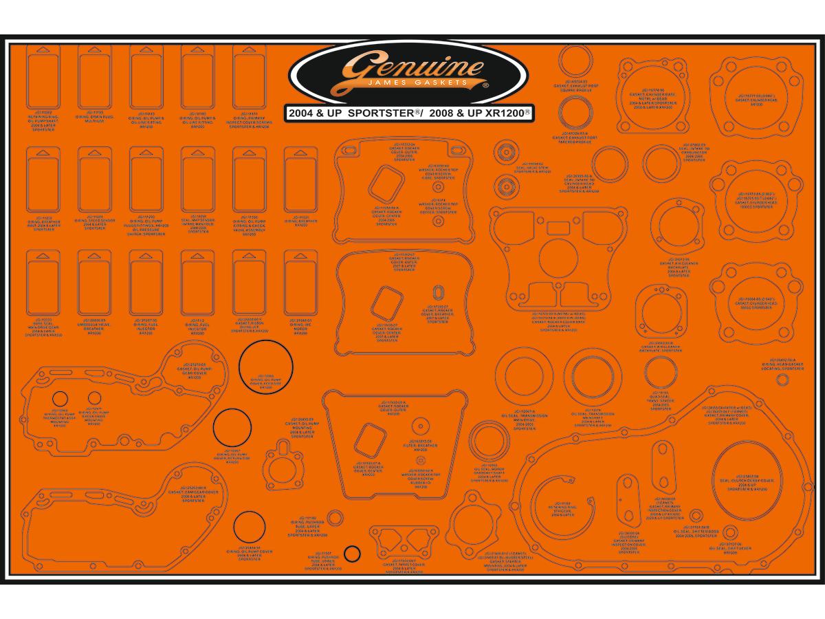 James Gasket Gasket Board For Xr1200/2004+Sportster Gasket Board James Gasket Default Title