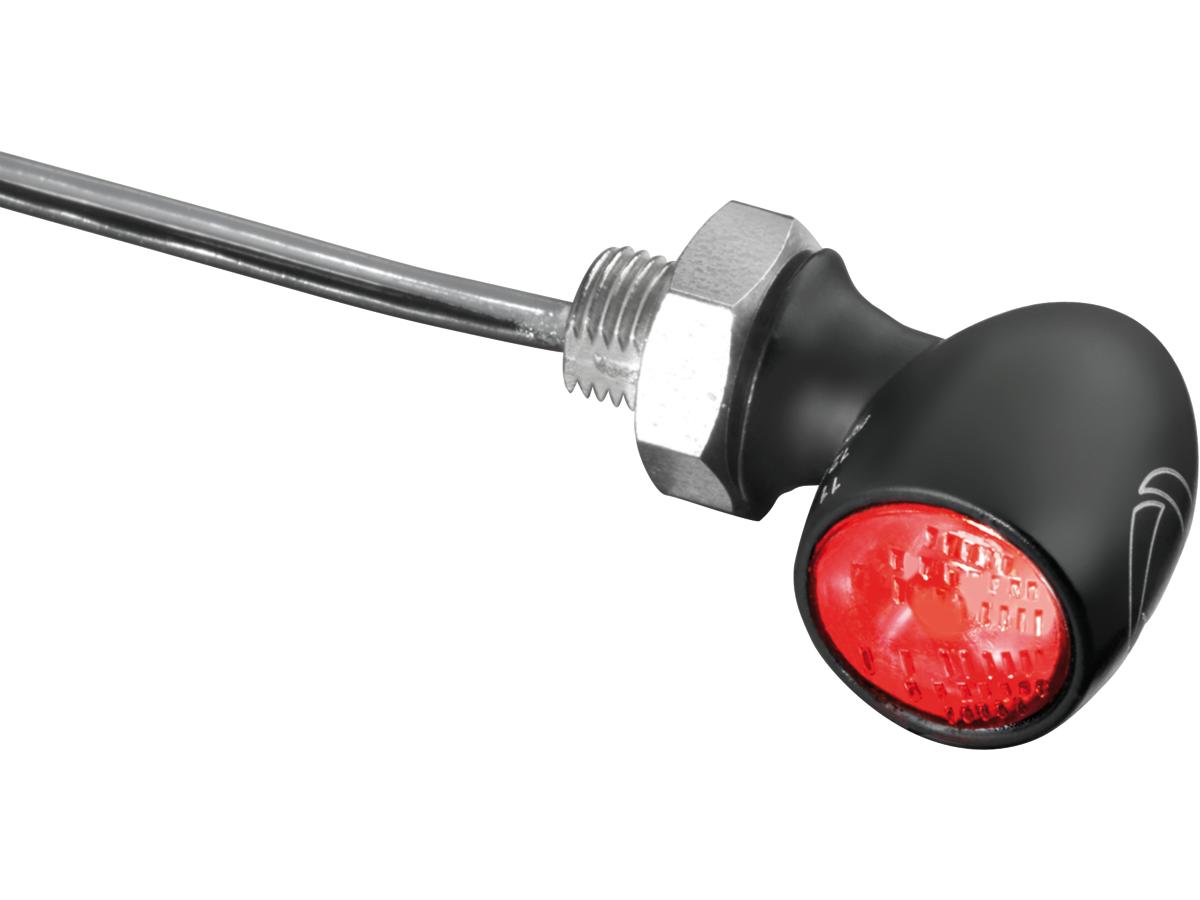 Kellermann Atto® Rb Led Taillight Horizontal Mount, Clear Lens Black Clear Led Kellermann