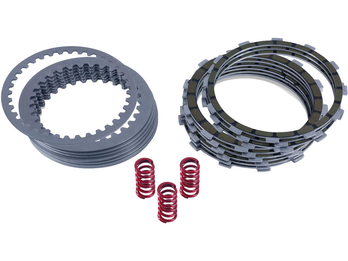 Barnett Clutch Plate Kit 10 Aramid Fiber Friction Plates, 9 Tempered Steel Drive Plates, Set Of 3 Heavy Duty Springs (For Narrow Primary) Barnett Default Title