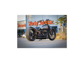 Thunderbike Rear Steel Fender For Twin Cam Softail (Narrow Frame) 260/18" Tire, With Taillight And Turn Signals Raw Thunderbike