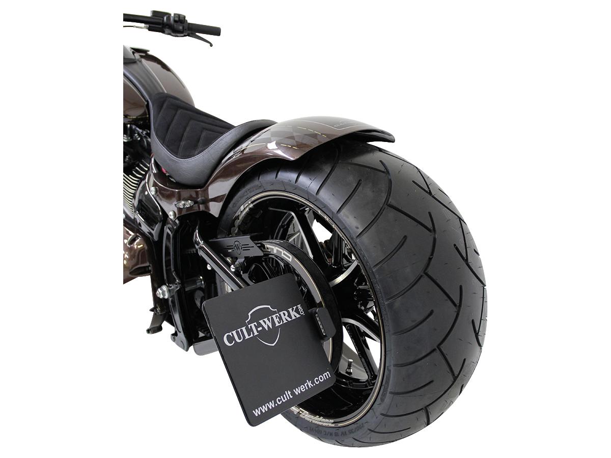 Cult Werk Sidemount License Plate Bracket Kit Germany 180 X 200 Mm Black Powder Coated Cult Werk Default Title