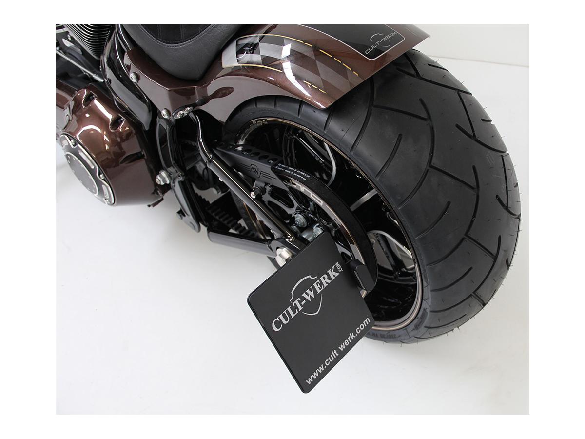 Cult Werk Sidemount License Plate Bracket Kit Germany 180 X 200 Mm Black Powder Coated Cult Werk