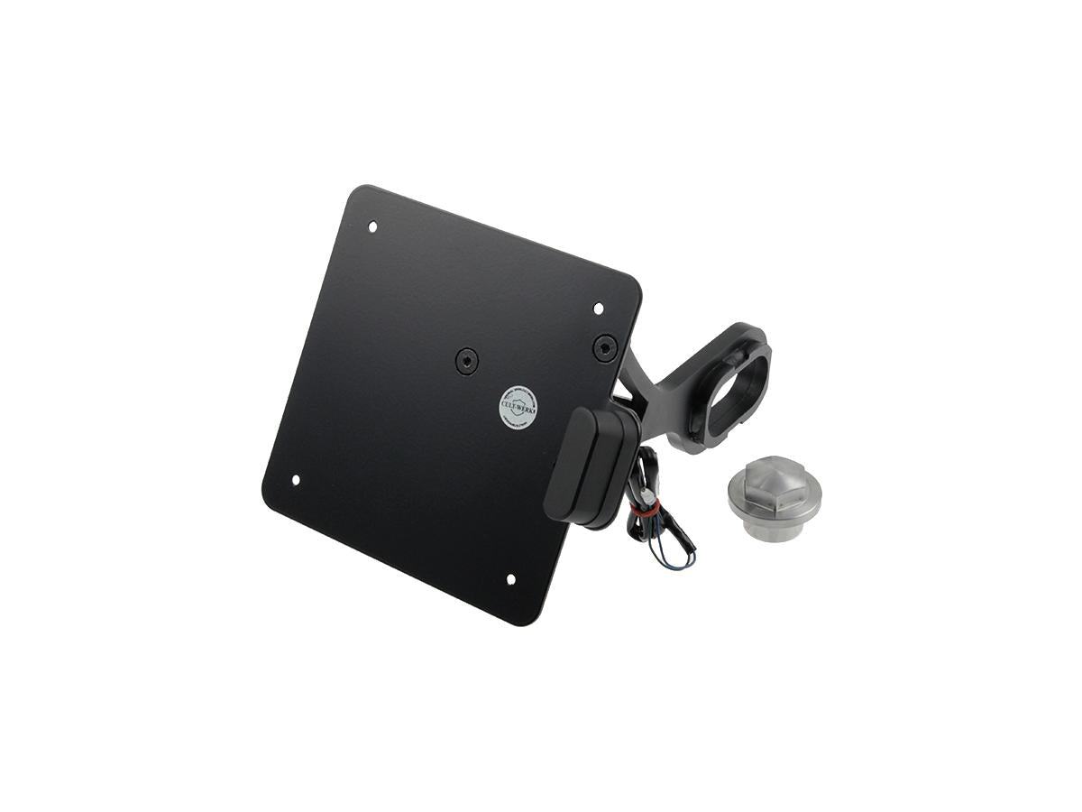 Cult Werk Sidemount License Plate Bracket Kit Italy 170 X 170 Mm Black Powder Coated Cult Werk Default Title