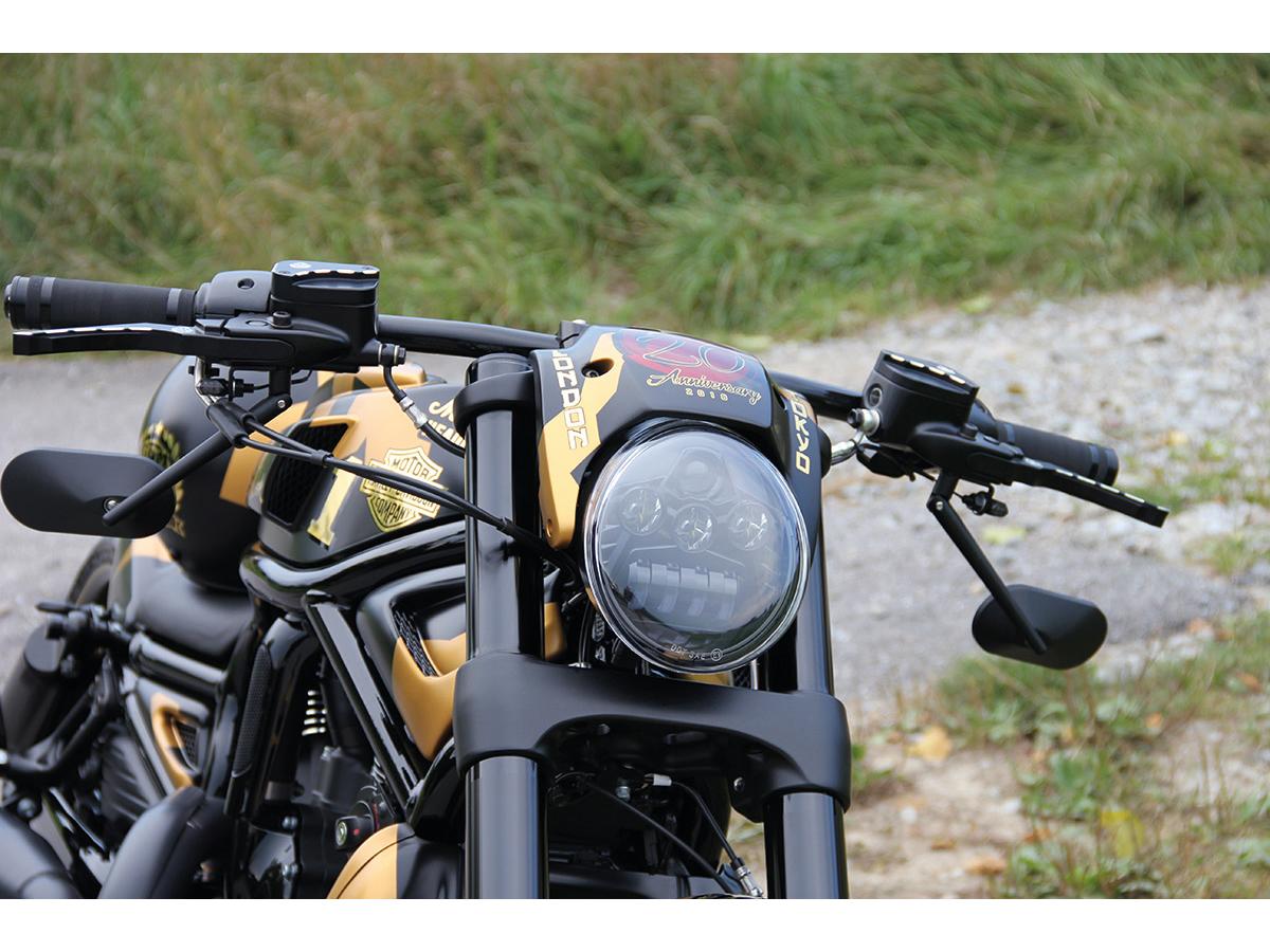Cult Werk Led Headlamp For V Rod, Night Rod Black Projector Led Cult Werk