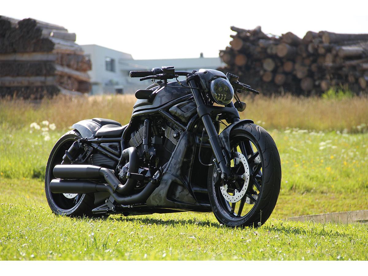 Cult Werk Led Headlamp For V Rod, Night Rod Black Projector Led Cult Werk