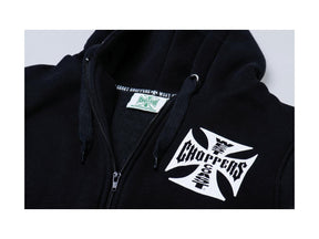 West Coast Choppers Iron Cross Sleeveless Hoodie West Coast Choppers