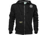West Coast Choppers Cross Panel Zip Hoodie West Coast Choppers Default Title