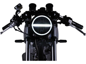 Daytona Japan Neo Vintage 5 3/4" Headlight Matte Black Powder Coated Reflector Led Daytona Japan