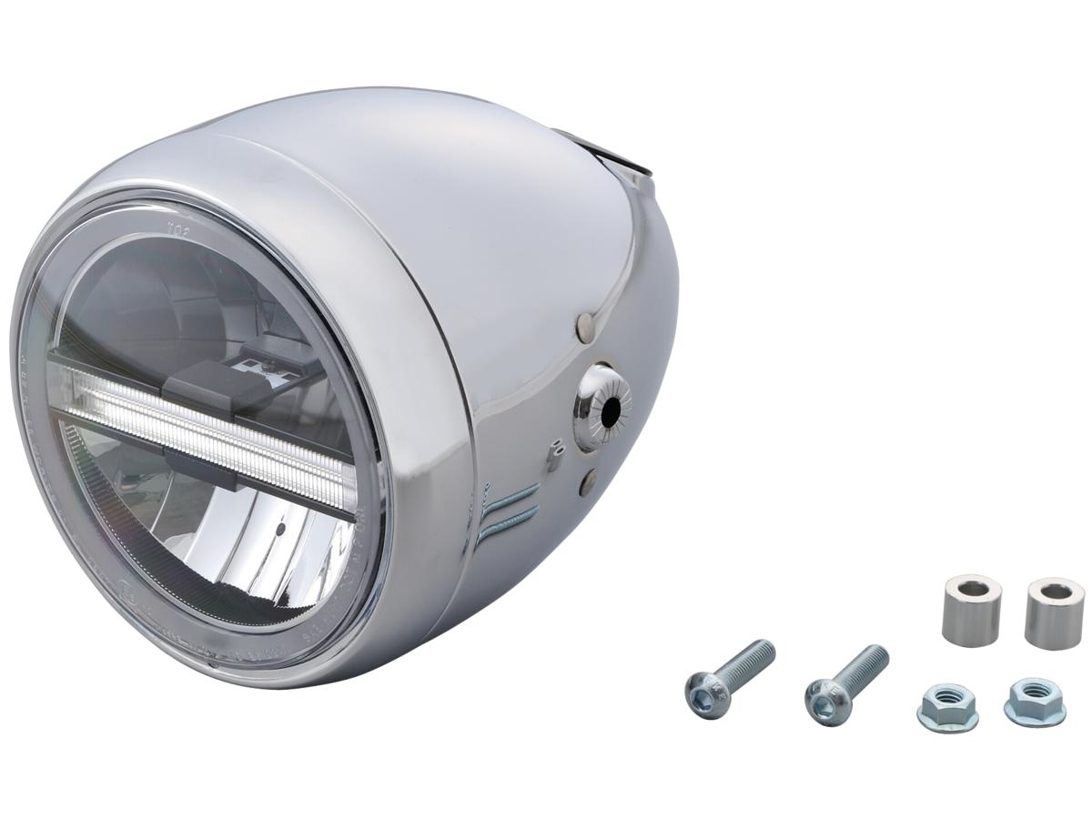 Daytona Japan Neo Vintage 5 3/4" Headlight Chrome Led Daytona Japan