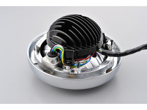 Daytona Japan Neo Vintage 5 3/4" Led Headlight Insert Chrome Clear Reflector Led Led Daytona Japan