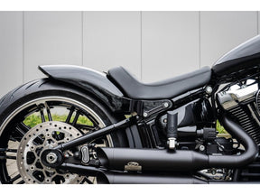 Thunderbike Rear Steel Fender For Milwaukee Eight Softail (Wide Frame) 260/18" Tire, With Taillight And Turn Signals Raw Thunderbike