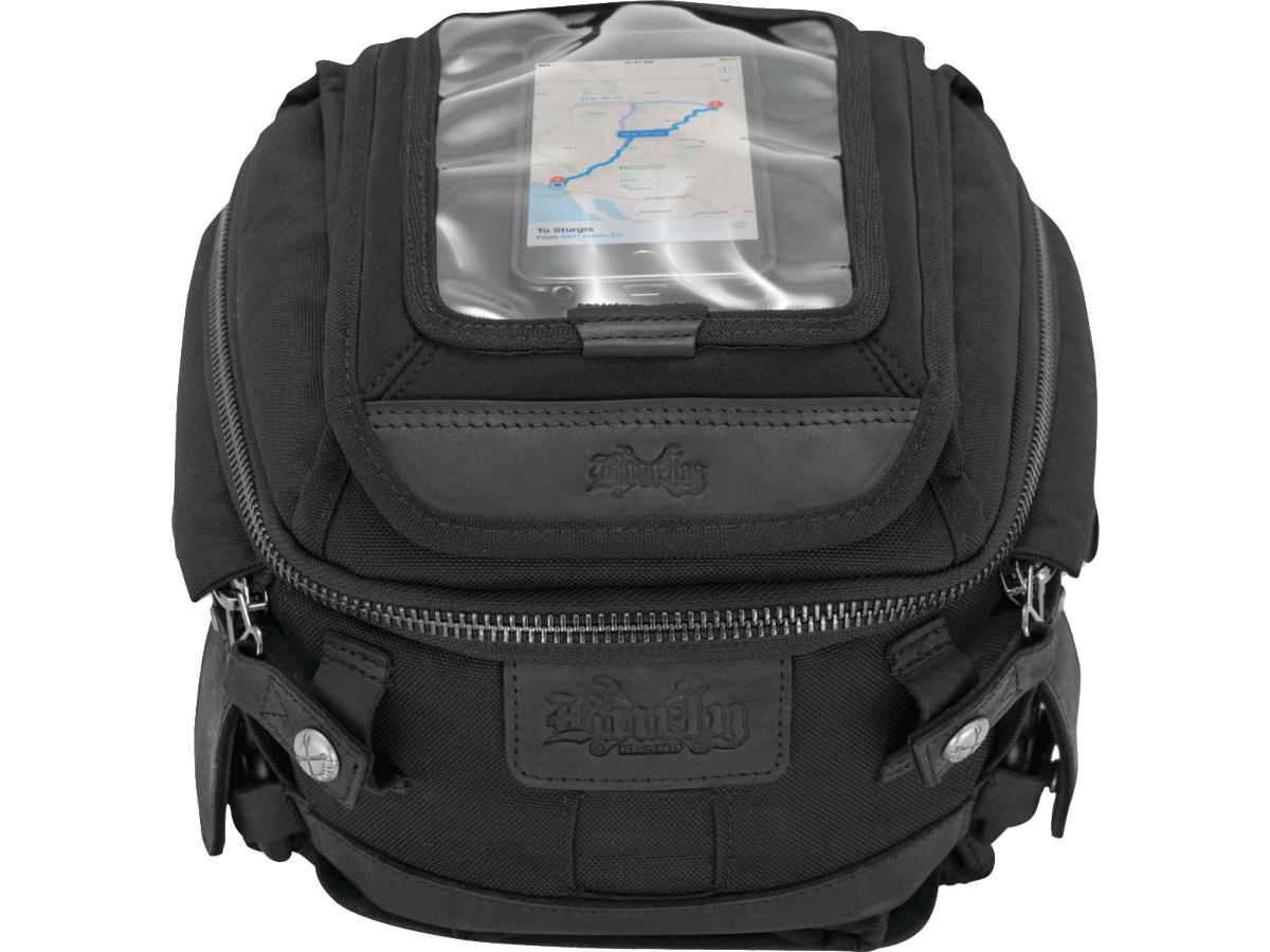 Burly Brand Voyager Tank And Tail Bag Black Burly Brand
