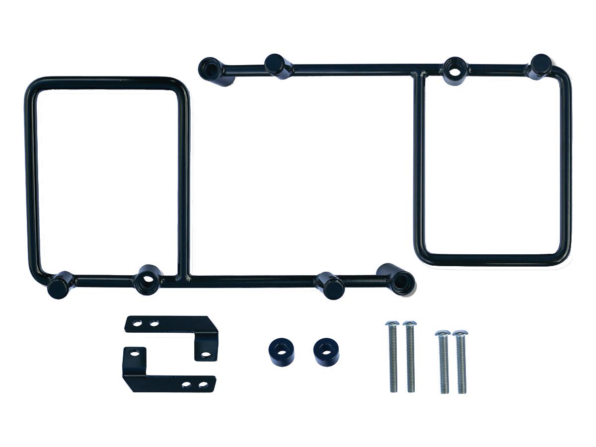 Burly Brand Voyager Bracket Kit Saddlebag Mounting Kit Black Powder Coated Burly Brand Default Title