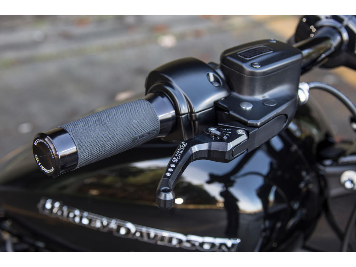 Ricks Motorcycles Good Guys Adjustable Brake And Clutch Lever Kit Black Anodized Cable Clutch Ricks Motorcycles
