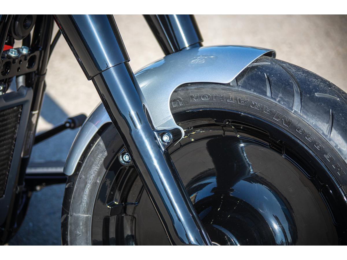 Ricks Motorcycles Steel Front Fender For Softail Models Long Version For Fat Boy Raw 18" Ricks Motorcycles Default Title