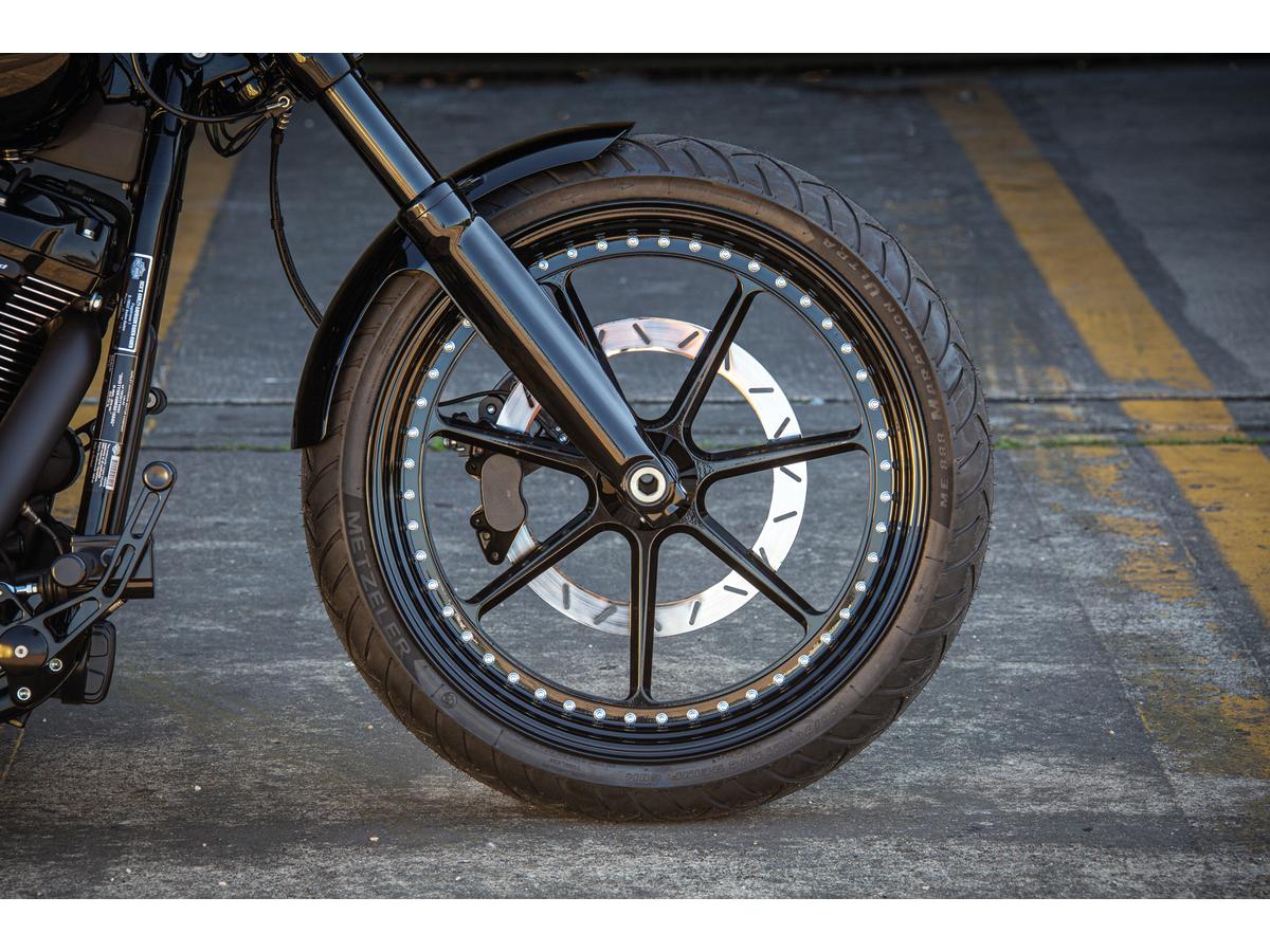 Ricks Motorcycles Steel Front Fender For Softail Models Long Version For Breakout Raw 21" Ricks Motorcycles