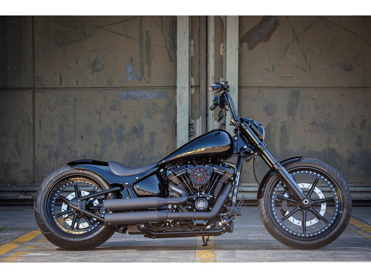 Ricks Motorcycles Steel Front Fender For Softail Models Long Version For Breakout Raw 21" Ricks Motorcycles