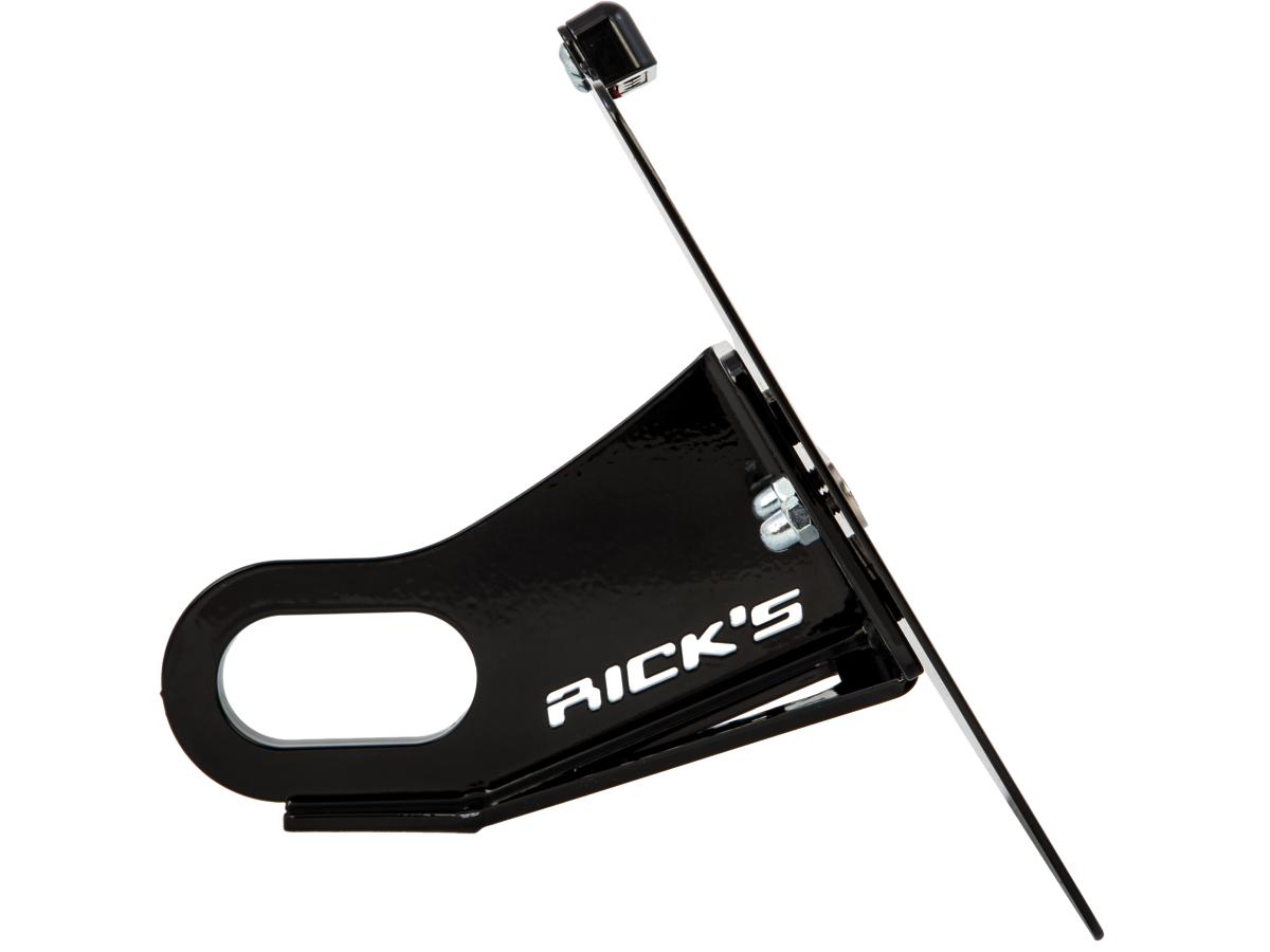 Ricks Motorcycles Short License Plate Side Mount Kit For Softail M8 Short, German Specification Gloss Black Ricks Motorcycles