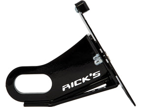 Ricks Motorcycles Short License Plate Side Mount Kit For Softail M8 Short, German Specification Black Anodized Ricks Motorcycles
