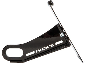 Ricks Motorcycles Long License Plate Side Mount Kit For Softail M8 Long, German Specification Black Anodized Ricks Motorcycles