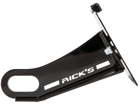 Ricks Motorcycles Long License Plate Side Mount Kit For Softail M8 Long, Swiss Specification Black Anodized Ricks Motorcycles