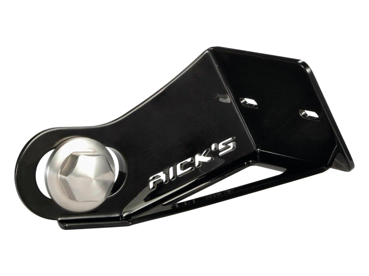 Ricks Motorcycles Side Mount License Plate Bracket Germany Satin Black Powder Coated Ricks Motorcycles Default Title