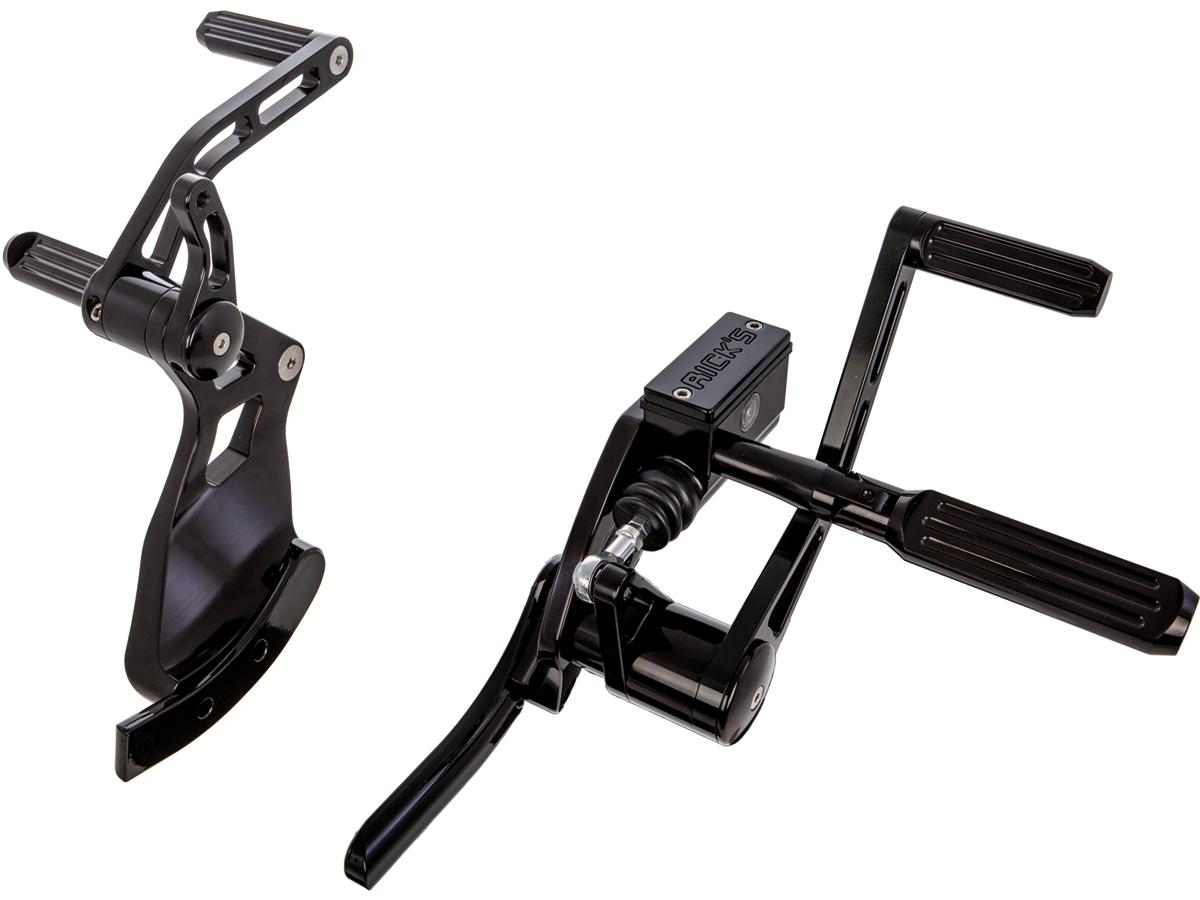 Ricks Motorcycles Forward Control Kit 2" Forwarded, With Ak4.7 Pegs Black Anodized Ricks Motorcycles Default Title