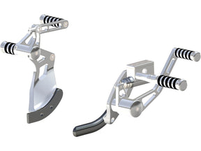 Ricks Motorcycles Forward Control Kit 4" Forwarded, With O Ring Pegs Polished Ricks Motorcycles