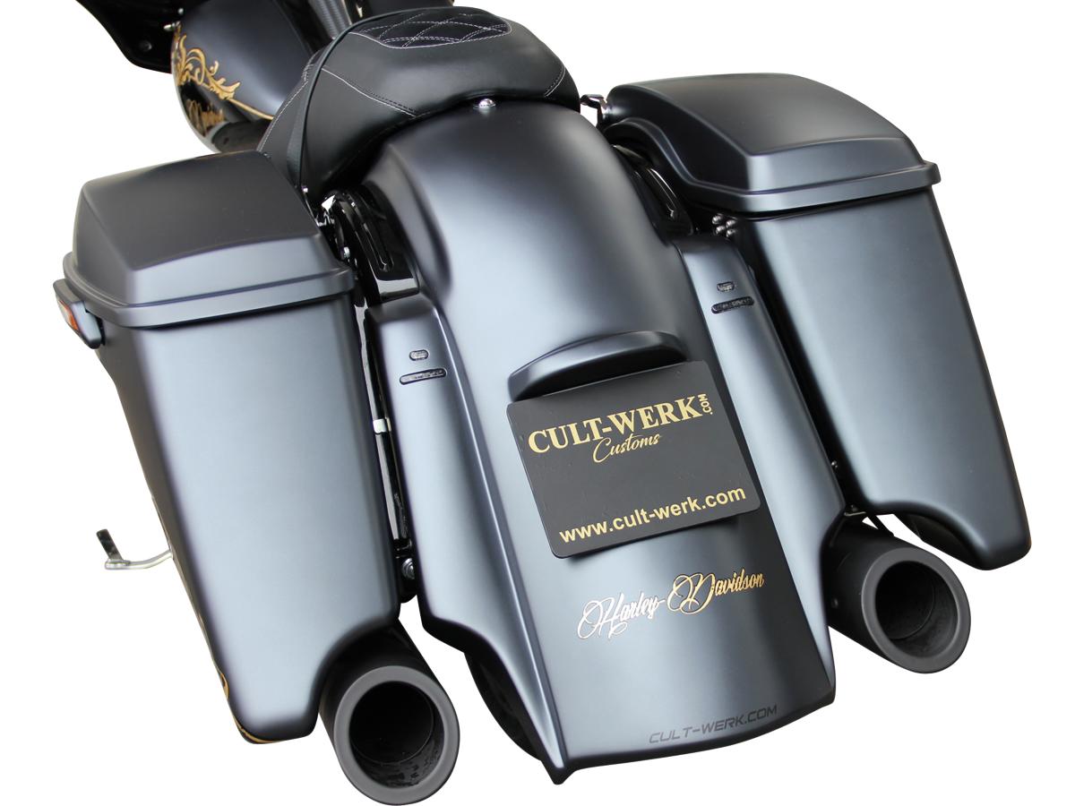 Cult Werk Custom Rear Fender Fender Kit Including Turn Signals And Tail Light Cult Werk