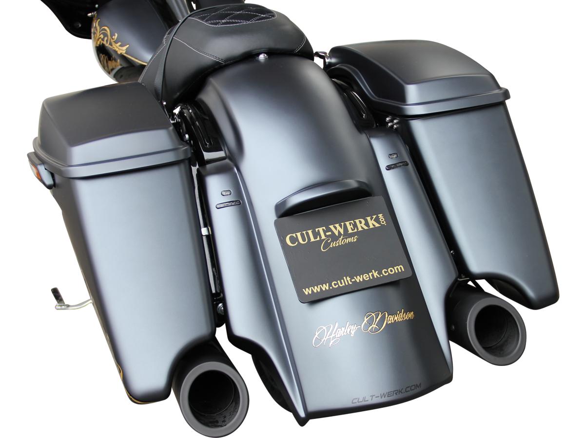 Cult Werk Custom Rear Fender Fender Kit Including Turn Signals And Tail Light Cult Werk