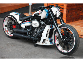 Cult Werk 6 Piece Fork Covers With Lower Fork Aluminum Covers Plain Gloss Black Powder Coated Cult Werk