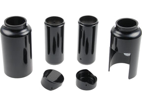 Cult Werk 6 Piece Fork Covers With Lower Fork Aluminum Covers Plain Gloss Black Powder Coated Cult Werk Default Title